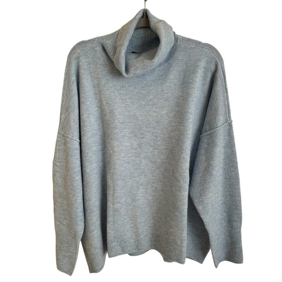 NWT Vince Camuto XXL Blue Soft Knit Turtleneck Sweater Pullover New - Picture 1 of 6